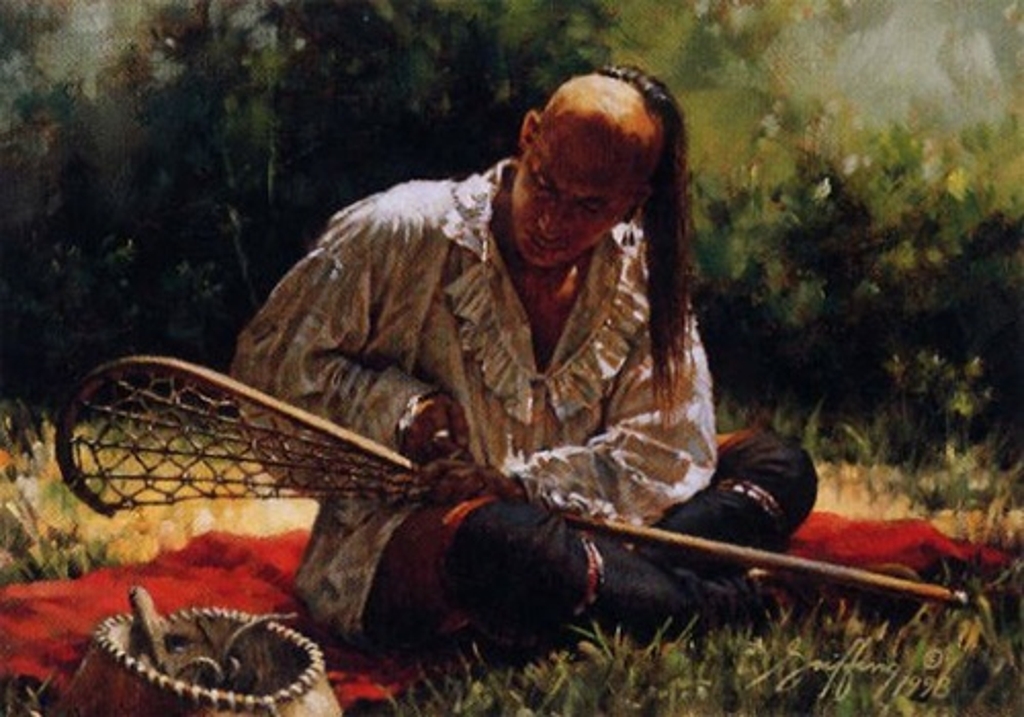 Lacrosse  Native american paintings, Native american artwork